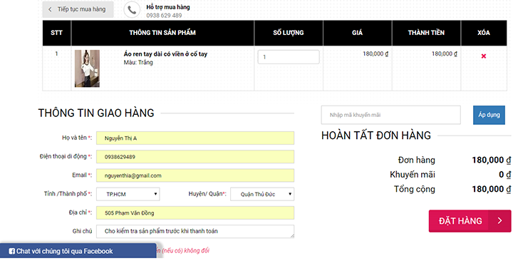 hướng dẫn mua hàng