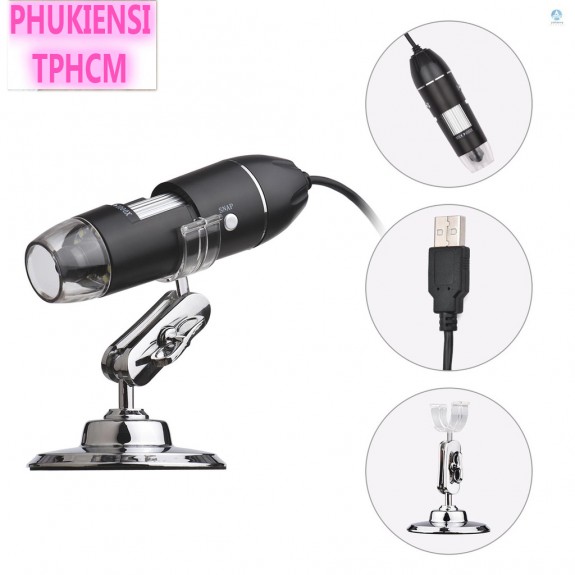 Kính hiển vi điện tử kết nối điện thoại và máy tính Wifi phóng đại 1600X Digital Microscope
