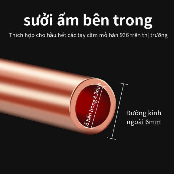 Set 5 Mũi Hàn 900m-t 933.907.951 Bằng Đồng Không Chì (tis)