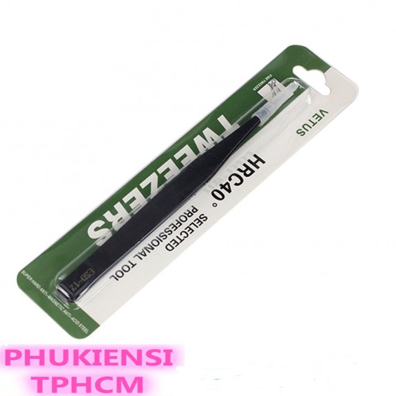 Nhíp gắp linh kiện điện tử Vetus ESD-12 Chân Thẳng Bền Bỉ, nhíp gắp mi, nhíp ventus Nhặt Lông Yến